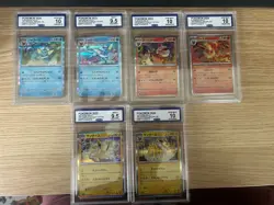 Lot of 6 Pokemon Cards - Japanese Eeveelutions - CGC 9.5/10 GEM MINT - Image 1