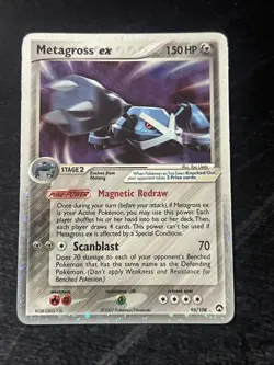 Pokemon TCG Metagross EX Power Keepers Card Ultra Rare Holo Foil 95/108 - Image 1