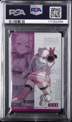 2023 GODDESS OF VICTORY: NIKKE GUN GIRL METAL CARD COLLECTION JACKAL PSA 10 - Image 2