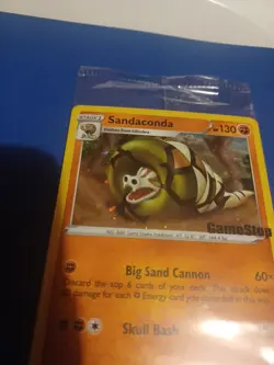 Pokemon TCG Sandaconda - 082/163 (Gamestop Exclusive) Stamped Promo Card SEALED - Image 2