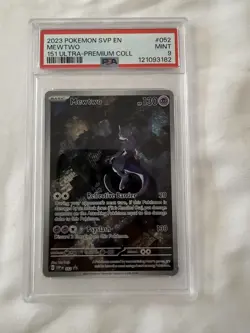 Mewtwo 052 Black Star Promo 2023 SVP Holo 151 Pokemon TCG Card PSA MINT 9 - Image 1