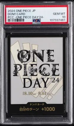 2024 ONE PIECE JPN PREMIUM COLLECTION ONE PIECE DAY'24 DON!! CARD PSA 10 - Image 1