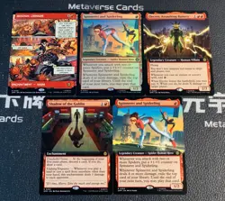 Magic MTG Maximum Carnage Borderless Foil Marvel Spider-Man Lot*5 - Image 1