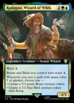 LTC Extended Art RADAGAST WIZARD OF WILDS 1x Rare Lord of the Rings MTG NM - Image 1
