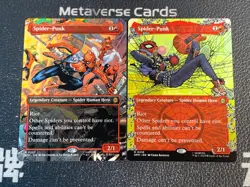 Magic MTG Spider-Punk Borderless Marvel Spider-Man Lot*2 - Image 1