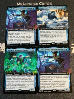 Magic MTG Hydro-Man,Fluid Felon Borderless Marvel Spider-Man Lot*4 - Image 1