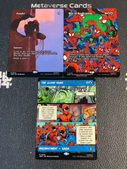 Magic MTG Ponder The Clone Saga Borderless Marvel Spider-Man Lot*3 - Image 1