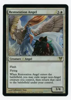 Restoration Angel #32/244 - Avacyn Restored - MTG Magic the Gathering - NM FOIL - Image 1