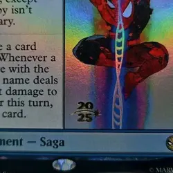 Prerelease Stamp (FOIL) THE CLONE SAGA R #28 SEALED Spider-Man Rare PROMO MTG - Image 2