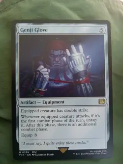 Genji Glove-MTG-Final Fantasy-Non Foil-258 MINT PACK FRESH - Image 1