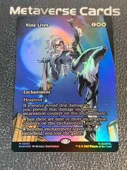 Magic MTG Nine Lives 0003 Borderless Foil Marvel Spider-Man - Image 1
