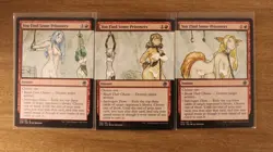 You Find Some Prisoners X3 Altered Art Hand Painted MTG Magic Anime Girls - Image 1