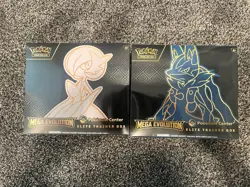 Pokemon Center Mega Evolution Gardevoir & Lucario ETB Elite Trainer Box Set of 2 - Image 1