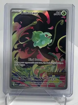 Pokemon Bulbasaur 133/132 Pokemon TCG Mega Evolution Stamped Promo - Image 1
