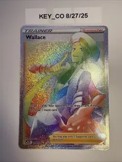 Pokemon Wallace Secret 208/195 SWSH12 Sword & Shield Silver Tempest Holo - Image 1