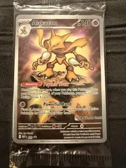 *NEW* Alakazam 009 POKEMON CENTER STAMPED Promo Mega Evolutions *GOOD CENTERING* - Image 1