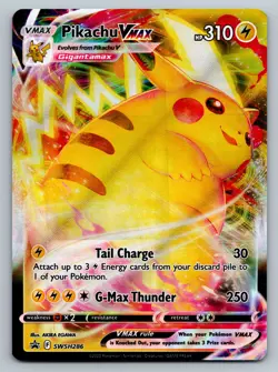 Pikachu VMAX SWSH286 SWSH: Sword & Shield Promo Cards Holo Pokemon Card - Image 1
