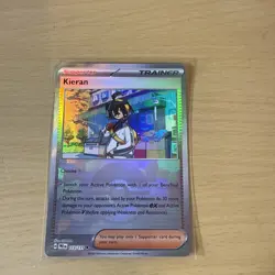 Pokemon TCG Kieran - (Poke Ball Pattern) 113/131 Prismatic Evolutions Holo M/NM - Image 1