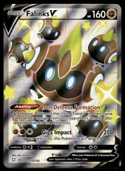 Pokemon TCG Shining Fates: Shiny Vault #SV115/SV122 Falinks V (Full Art) NM - Image 1