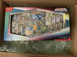 Pokemon TCG Prismatic Evolutions Lucario Ex + Tyranitar Ex Premium Collection - Image 1