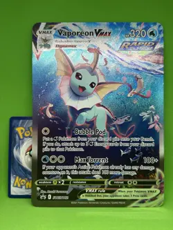 [ JUMBO ] Vaporeon VMAX SWSH182 - Black Star Promo - Pokemon Premium Collection - Image 1