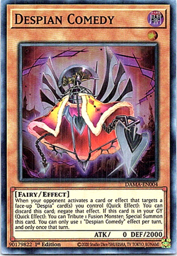 Despian Comedy DAMA-EN004 Yu-Gi-Oh! Light Play 1st Edition - Image 1