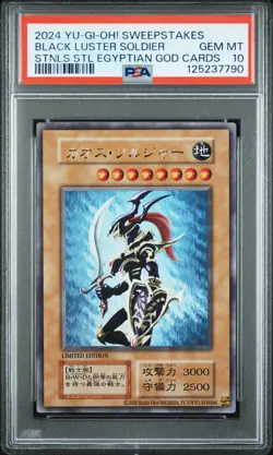 2024 YU-GI-OH! STAINLESS STEEL BLACK LUSTER SOLDIER PSA 10 - Image 1