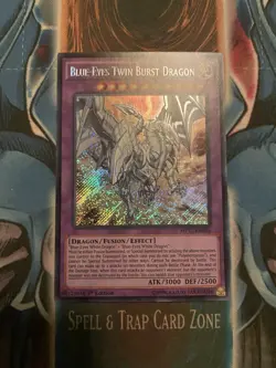 Yugioh Blue-Eyes Twin Burst Dragon MP17-EN056 1st Edition Secret Rare NM - Image 1