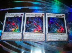 3x Horned Brute Carnovorus 1st Edition Super Rare DOOD-EN098 Yu-Gi-Oh! - Image 1