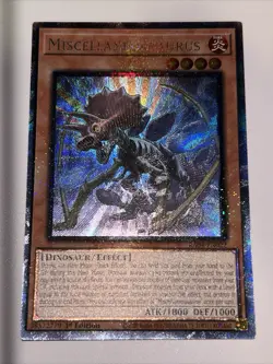 Miscellaneousaurus 1st Edition Prismatic Collector's Rare RA04-EN022 Yu-Gi-Oh! - Image 1