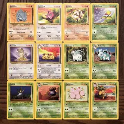 Pokemon Base Set Jungle 12 Card Lot - Image 1