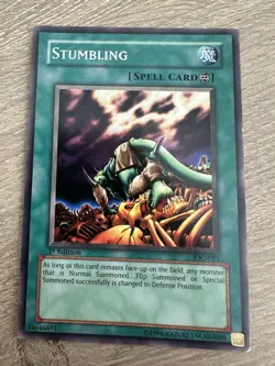 Yu-Gi-Oh! Stumbling IOC-035 1st Edition Short Print Common Card LP - Image 1