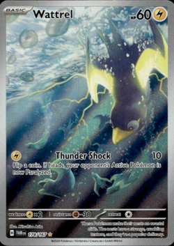 Pokemon Card Wattrel 178/167 Twilight Masquerade Illustration Rare Near Mint - Image 1