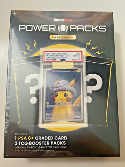GameStop Power Pack Series 2-PSA 8+ Graded Card & 2 TCG Booster Packs IN HAND! - Image 1