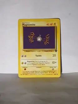 Pokemon Card Magnemite Team Rocket 1st Edition Common 60/82 Near Mint - Image 1
