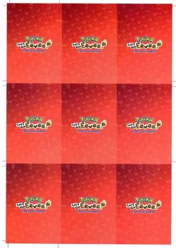 *LETS'S GO EEVEE* CARD DATABASE * UN-CUT SHEET* SHEET # 2 - Image 2