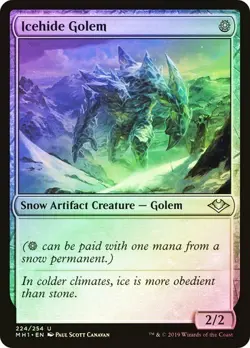 Icehide Golem FOIL - 224/254 - Uncommon - Modern Horizons MH1 MTG - Image 1