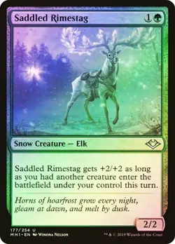 Saddled Rimestag FOIL - 177/254 - Uncommon - Modern Horizons MH1 MTG - Image 1