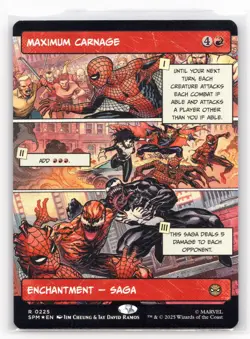 Maximum Carnage (Borderless) MTG Marvel's Spider-Man (SPM) Foil R - Image 1