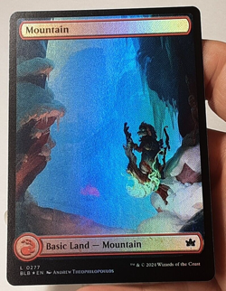 MTG - Bloomburrow - Mountain - Full Art - Foil - #0277 - Near Mint - Image 1