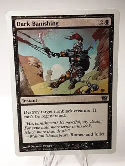 MTG - 9th Edition - Dark Banishing - #122 - Lightly Played - Image 1