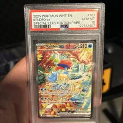 Pokemon TCG White Flare Keldeo EX SIR 167/086 PSA 10 - Image 3