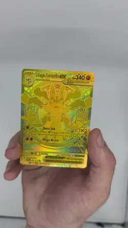 188/132 English Mega Evolutions Lucario Gold Hyper Rare Pokemon TCG Near Mint NM - Image 2