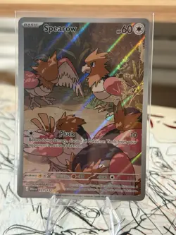 Spearow 151/132 Mega Evolution Holo Illustration Rare Near Mint English Pokemon - Image 1