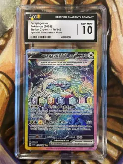 Terapagos ex 170/142 SIR Pokemon Stellar Crown English - CGC 10 Gem Mint 🔥 - Image 1