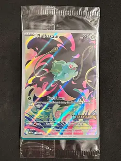 Pokemon TCG | Bulbasaur # 133/132 Mega Evolutions Stamped Promo - **SEALED** - Image 1