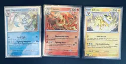 Pokemon Jolteon Flareon Vaporeon Prismatic Evolutions Cosmos Holo SVP169 168 167 - Image 1