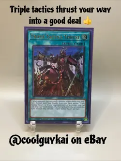 Yugioh Triple Tactics Thrust (UR) RA03-EN072 Quarter Century Bonanza 1st Edition - Image 1