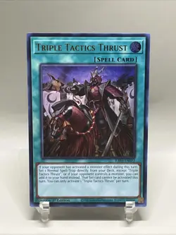 Yugioh Triple Tactics Thrust (UR) RA03-EN072 Quarter Century Bonanza 1st Edition - Image 4