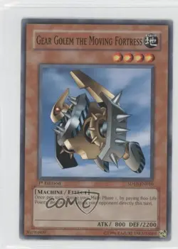 Gear Golem the Moving Fortress 1st Ed. YuGiOh Machine Re-Volt Structure Deck - Image 1